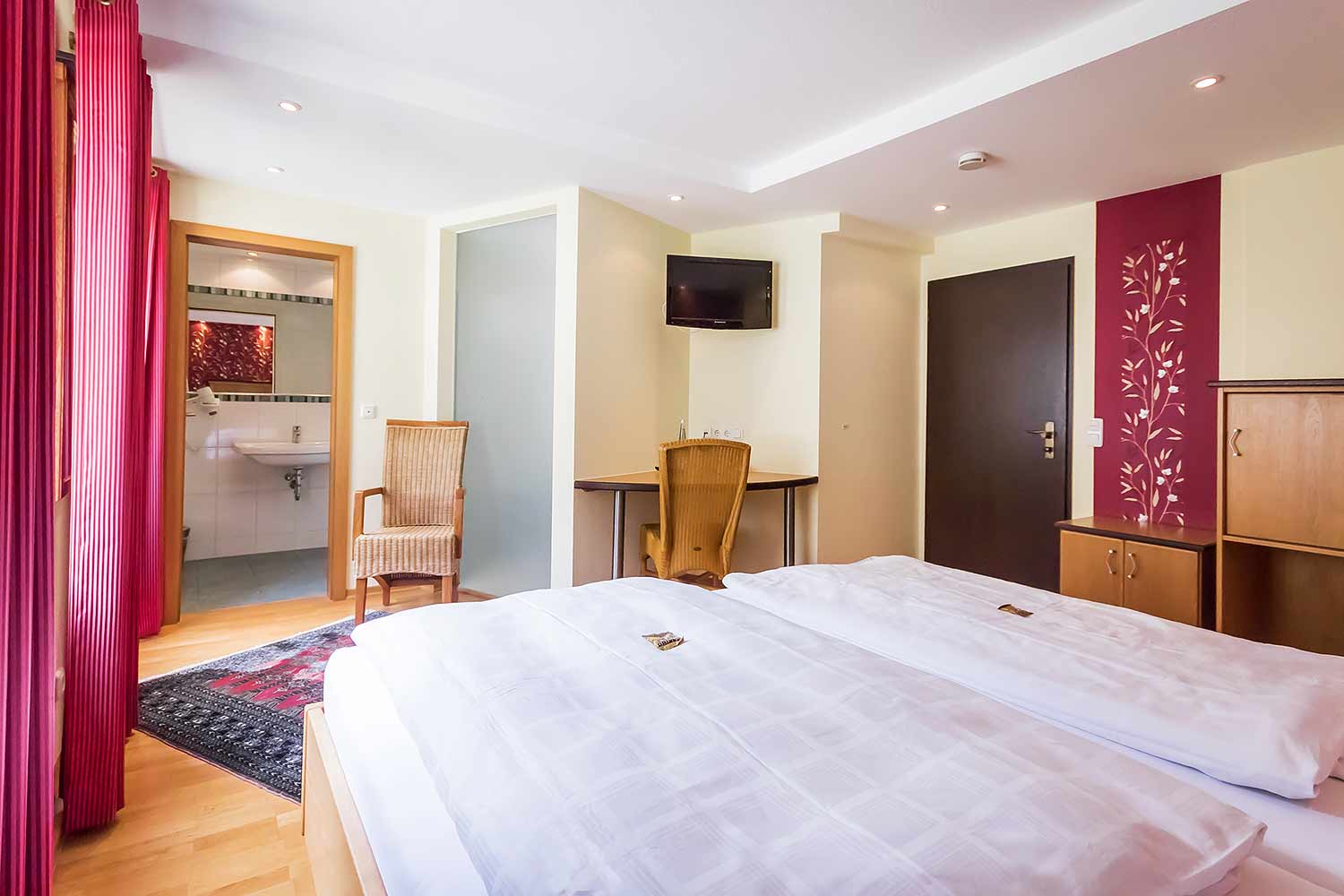 Hotel Zum grünen Kranz Zell Mosel Doppelzimmer