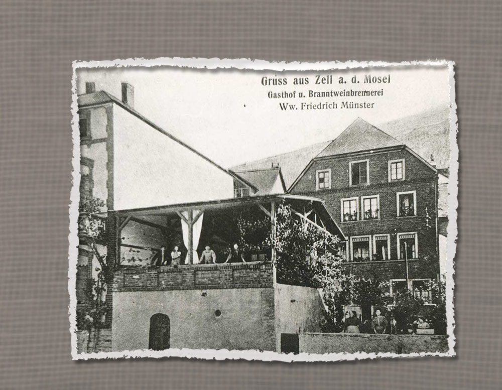 Hotel Zum grünen Kranz Zell Mosel Historisch