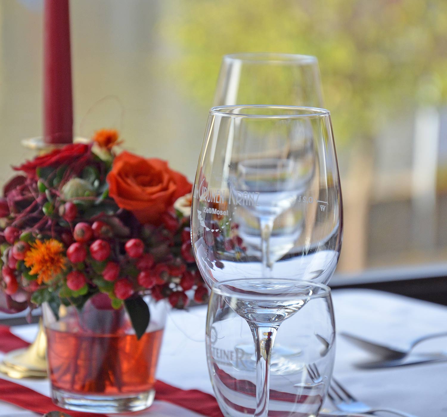 Hotel Zum grünen Kranz Zell Mosel Restaurant